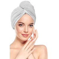 The Great Skin Co Fast Hair Drying Microfiber Cap - Grey